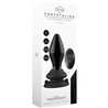 STRETCHY - GLASS VIBRATOR - WITH SUCTION CUP AND REMOTE - RECHARGEABLE - 10 VELOCIDADES - NEGRO