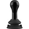 GLOBY - GLASS VIBRATOR - WITH SUCTION CUP AND REMOTE - RECHARGEABLE - 10 VELOCIDADES - NEGRO