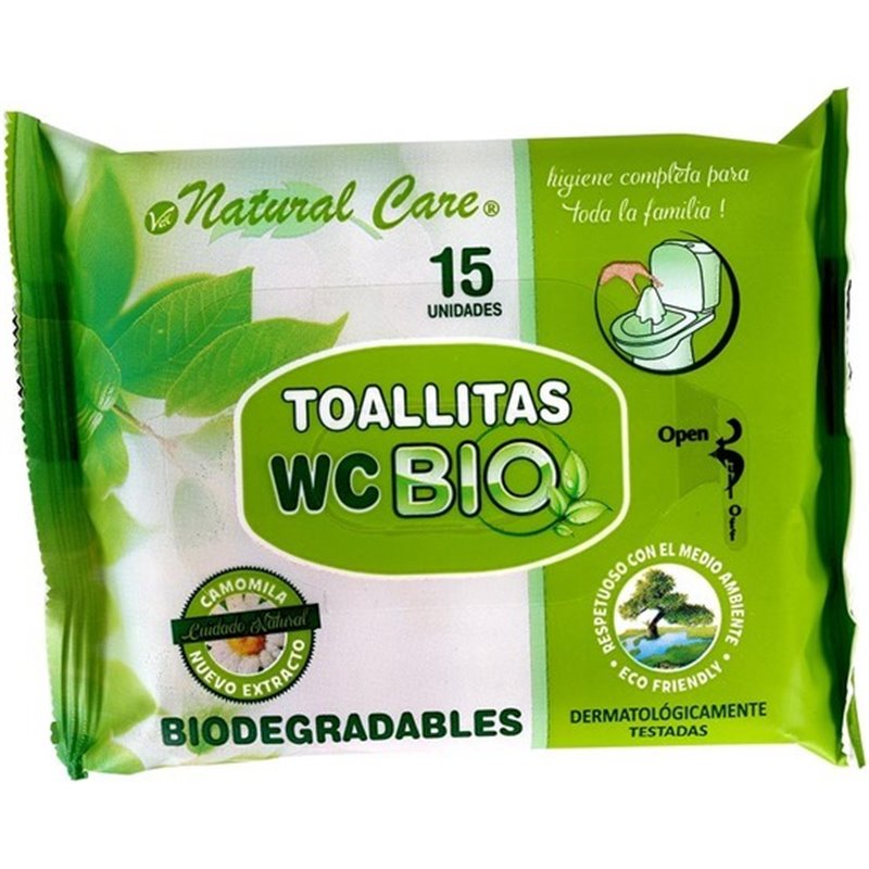 TOALLITA WC BIO 15 UDS NATURAL CARE