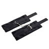 Handcuffs with Velcro with Long Fur Black