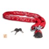 Chainlock Citycat with nylon cover 1500 x 12.5 mm red - Teknashop Ltd