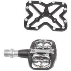 platform for SPD and look click pedals black 2 pieces - Teknashop Ltd