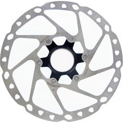 SM-RT64 Brake disc 180 mm Center-Lock stainless steel/alu Silver - Teknashop Ltd