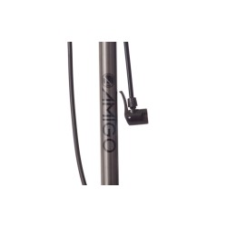 bicycle pump with pressure gauge 11 Bar 61 cm anthracite - Teknashop Ltd