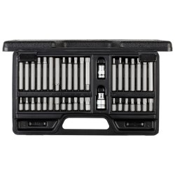 Bit set Inbus, Torx and Polytooth 40-piece - Teknashop Ltd