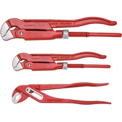 Pliers Kit Pipe Wrench and Water Pump Pliers 3-piece - Teknashop Ltd