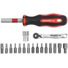 Bicycle workshop tool set Black/red 25-piece - Teknashop Ltd