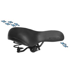 Gel Saddle O-Zone 255 X 210mm Black - Teknashop Ltd