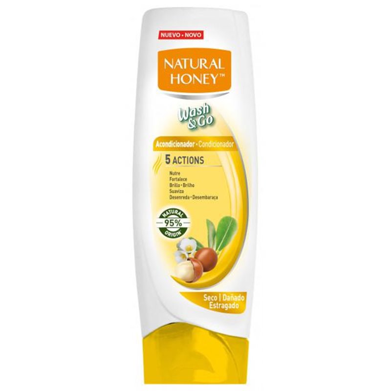 Natural Honey Wash y Go Acondicionador Seco 330ml - unisex