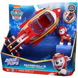 BLISTER 2 FIGURAS MARSHALL VEHICULOS AQUA PUPS PATRULLA CANINA PAW PATROL