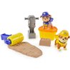 BLISTER 2 FIGURAS RUBBLE Y MIX EQUIPO RUBBLE PATRULLA CANINA PAW PATROL