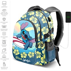 MOCHILA LIFESTYLE STITCH DISNEY 44M ADAPTABLE