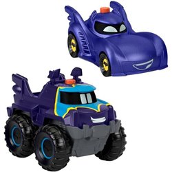 SET 2 COCHES BAM & BUFF BATWHEELS DC COMICS