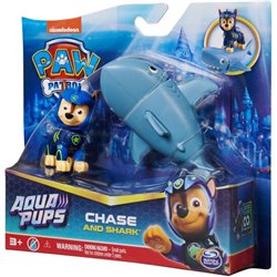 BLISTER 2 FIGURAS CHASE AQUA PUPS PATRULLA CANINA PAW PATROL