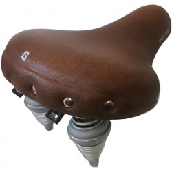 Retro XL Bicycle Saddle Foam Brown