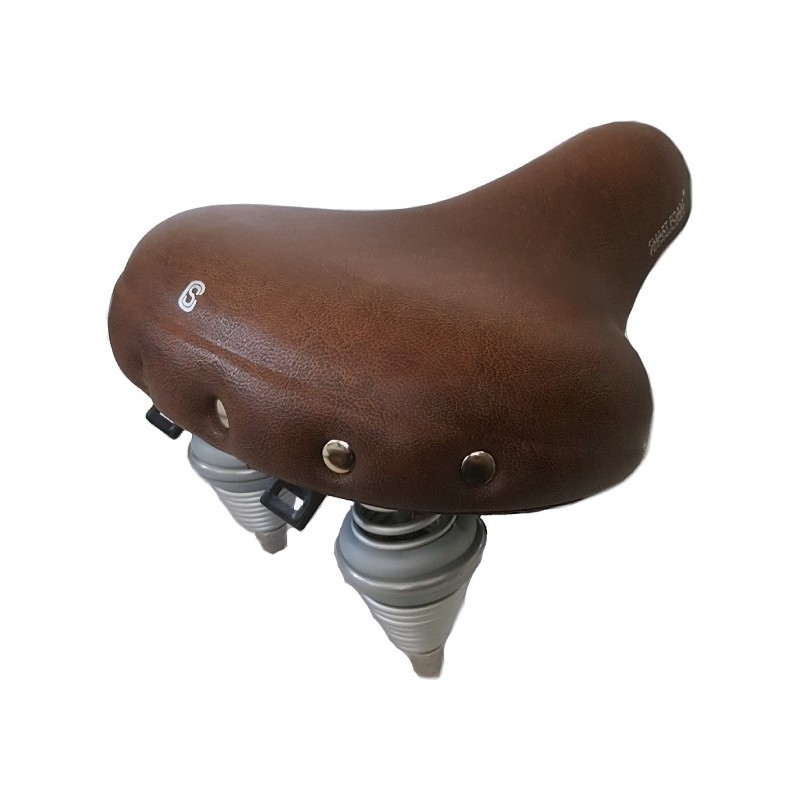 Retro XL Bicycle Saddle Foam Brown