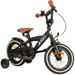 Explorer 12 Inch 20 cm Boys Coaster Brake Black/White