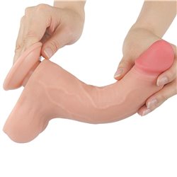 Sliding Skin Dual Layer Dildo 8.5