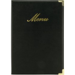 -40-PORTA MENU NEGRO A5 CLASSIC 25X18X0.5CM