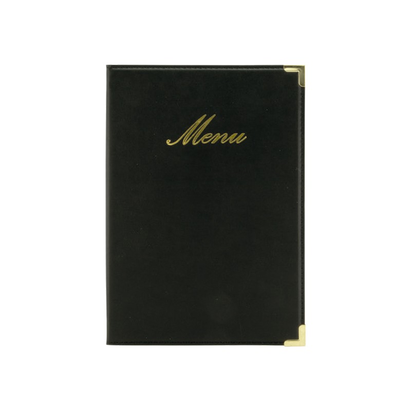 -40-PORTA MENU NEGRO A5 CLASSIC 25X18X0.5CM