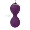 Vibrating Kegel Balls with Remote Control Cannes Purple