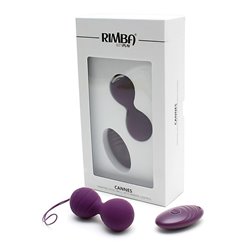 Vibrating Kegel Balls with Remote Control Cannes Purple