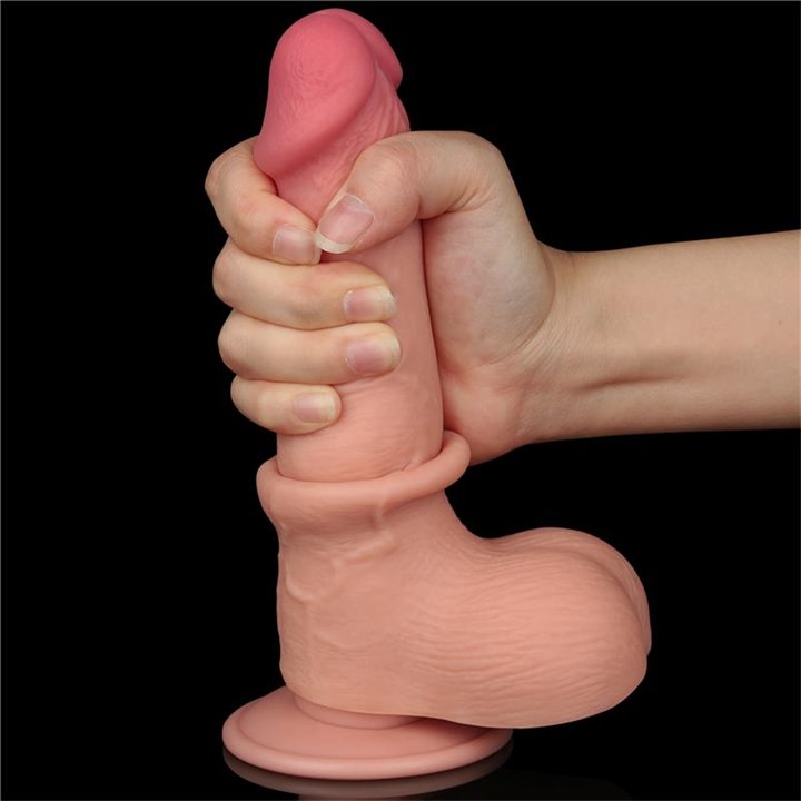Sliding Skin Dual Layer Dildo 7.5 - LO-LV317204 - Teknashop Ltd