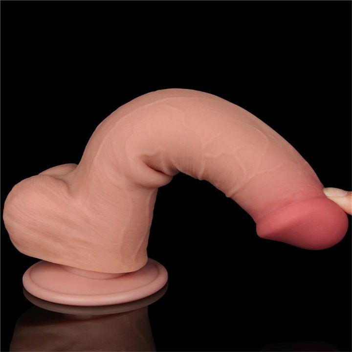 Sliding Skin Dual Layer Dildo 8 - LO-LV317207 - Teknashop Ltd