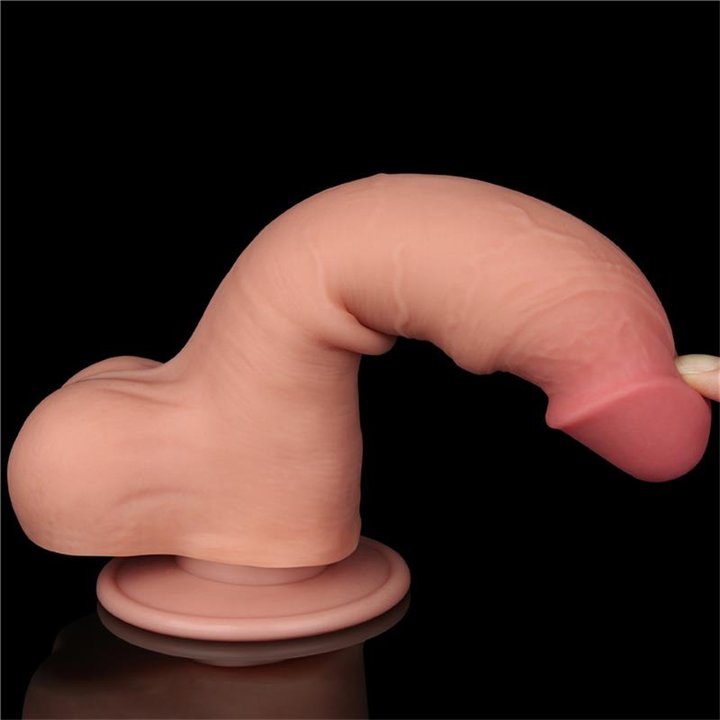 Sliding Skin Dual Layer Dildo 8 - LO-LV317205 - Teknashop Ltd