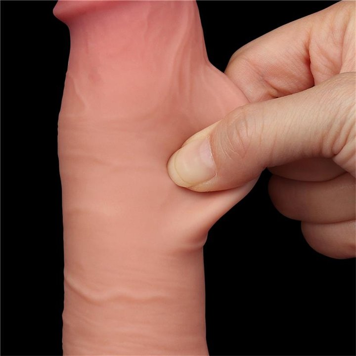 Sliding Skin Dual Layer Dildo 8 - LO-LV317205 - Teknashop Ltd