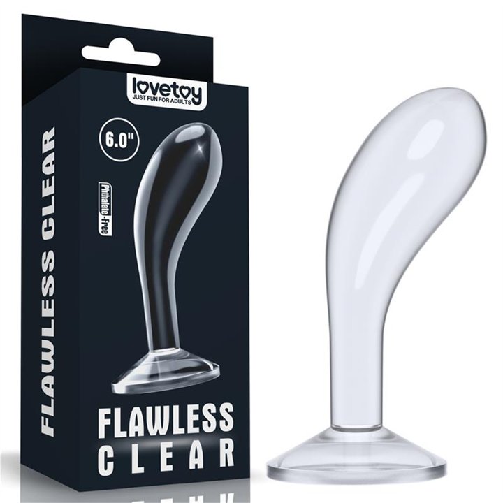 Butt Plug Flawless Clear 6 Clear - LO-LV310019 - Teknashop Ltd