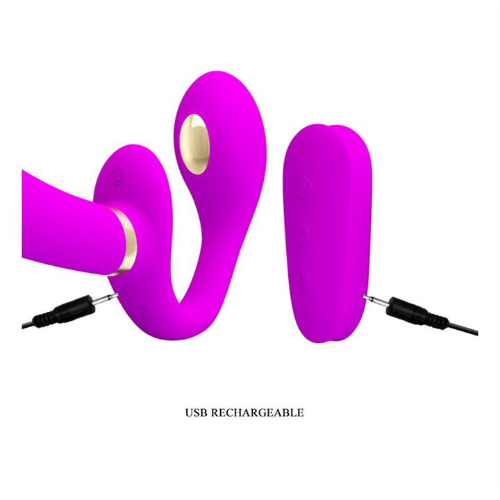 Thunderbird Couples Vibe Strapless with Remote Control - BW-022068W - Teknashop Ltd
