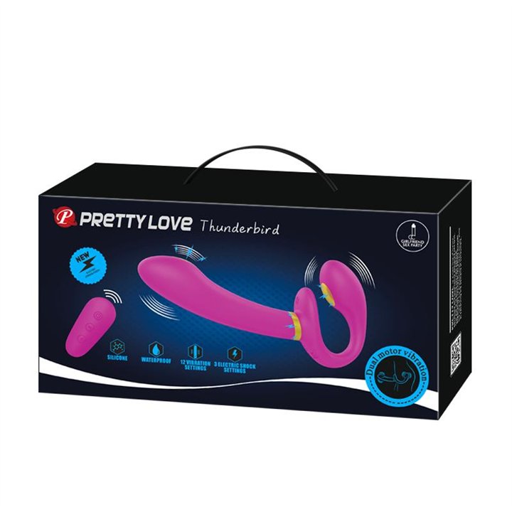 Thunderbird Couples Vibe Strapless with Remote Control - BW-022068W - Teknashop Ltd