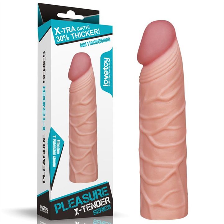 Penis Sleeve Pleasure X Tender Flesh - LO-LV1051F - Teknashop Ltd