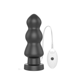 Vibrating Butt Plug King Sized 7.8 Black - LO-LV120117 - Teknashop Ltd