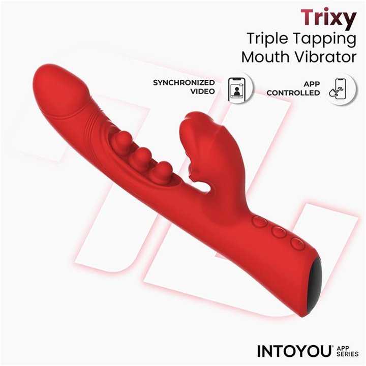 Trixy Vibrator with Tapping, Biting and App - IN-212 - Teknashop Ltd