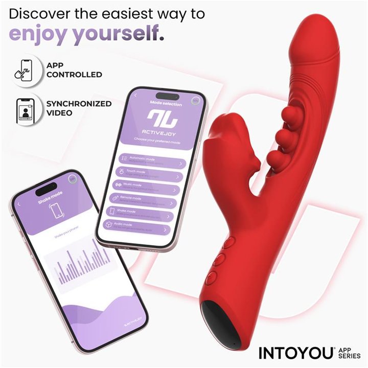Trixy Vibrator with Tapping, Biting and App - IN-212 - Teknashop Ltd
