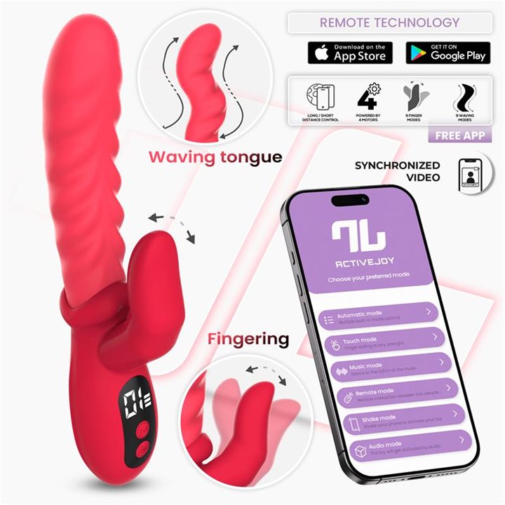 Tingly Vibrator with Finger, Waving and App - IN-210 - Teknashop Ltd