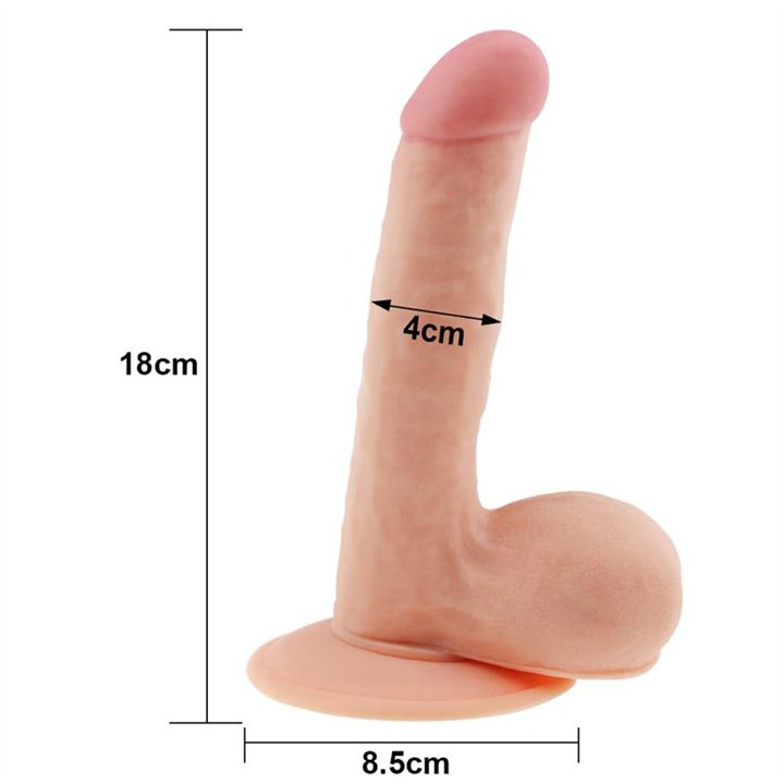 Dildo The Ultra Soft Dude 7.5 Flesh - LO-LV1083 - Teknashop Ltd