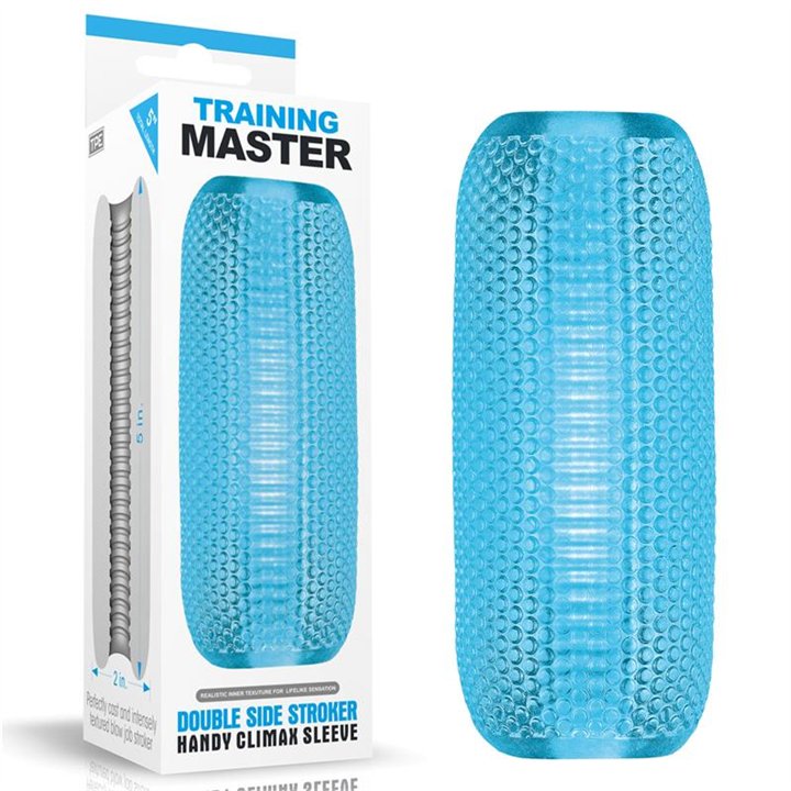 Male Masturbator Double Side Stroker Blue - LO-LV351011 - Teknashop Ltd