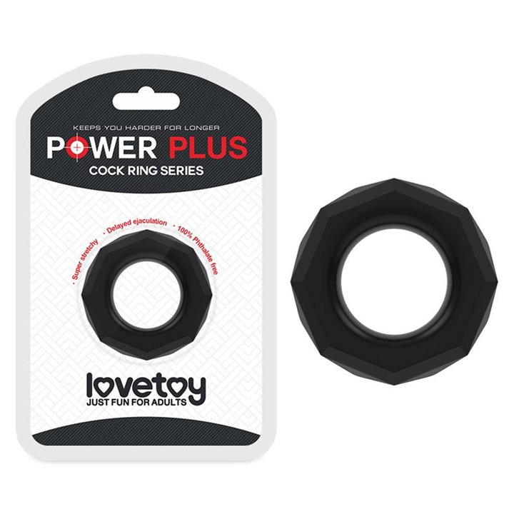 Penis Ring Power Plus Black - LO-LV1434 - Teknashop Ltd