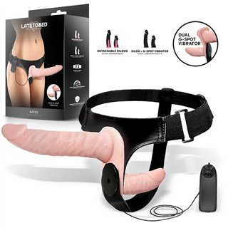 Batek Detachable unto G Double Strap-On Harness with Vibration Remote Control - LT-742 - Teknashop Ltd
