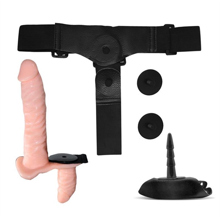 Batek Detachable unto G Double Strap-On Harness with Vibration Remote Control - LT-742 - Teknashop Ltd