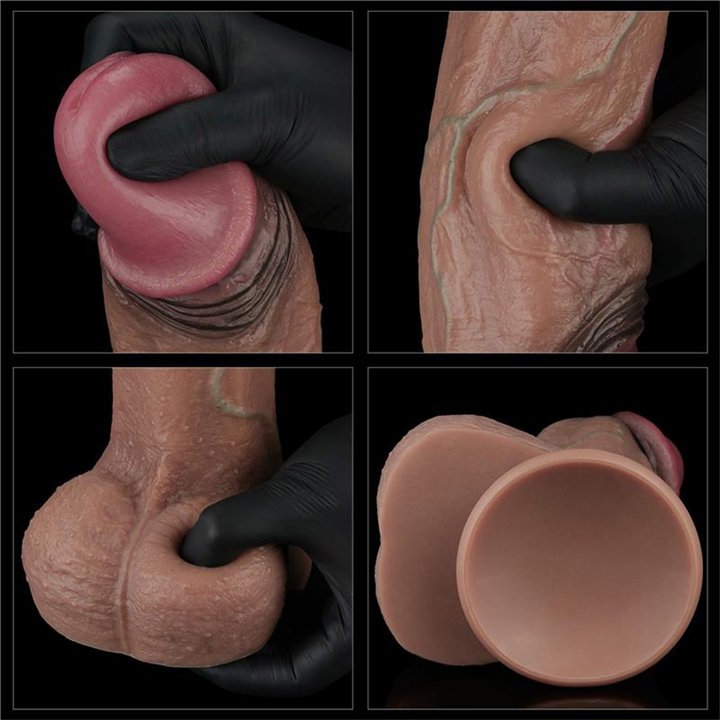 Dildo Dual Layered Silicone XXL 11 - LO-LV411062 - Teknashop Ltd