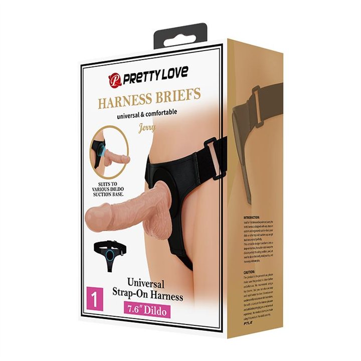 Jerry Harness with Dildo 7.6 - BW-022089NR - Teknashop Ltd