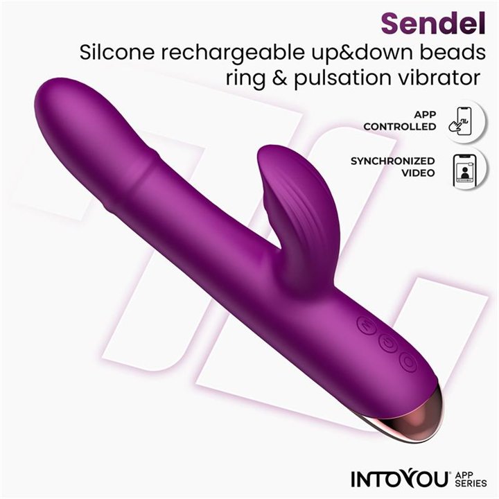 Sendel Vibe with Up and Down Internal Beads Ring and Pulsation with App - IN-297 - Teknashop Ltd