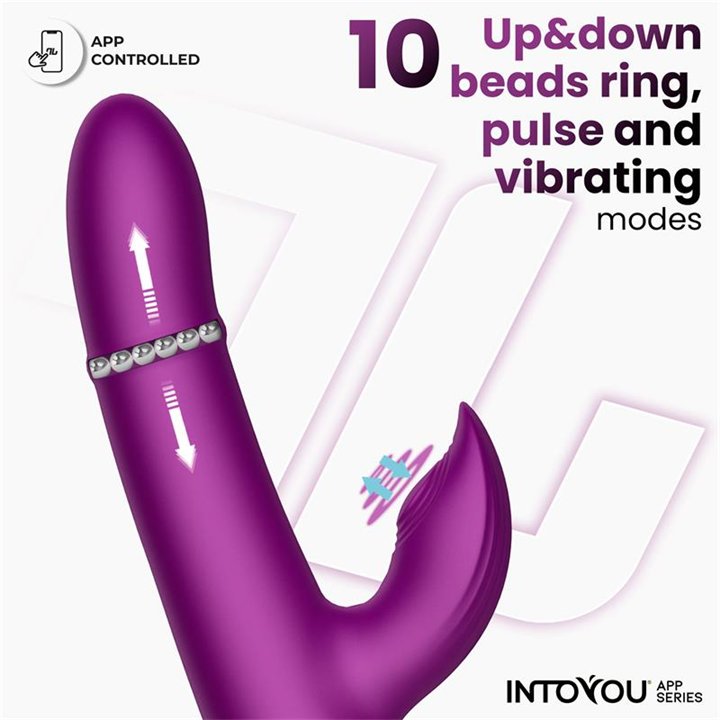 Sendel Vibe with Up and Down Internal Beads Ring and Pulsation with App - IN-297 - Teknashop Ltd