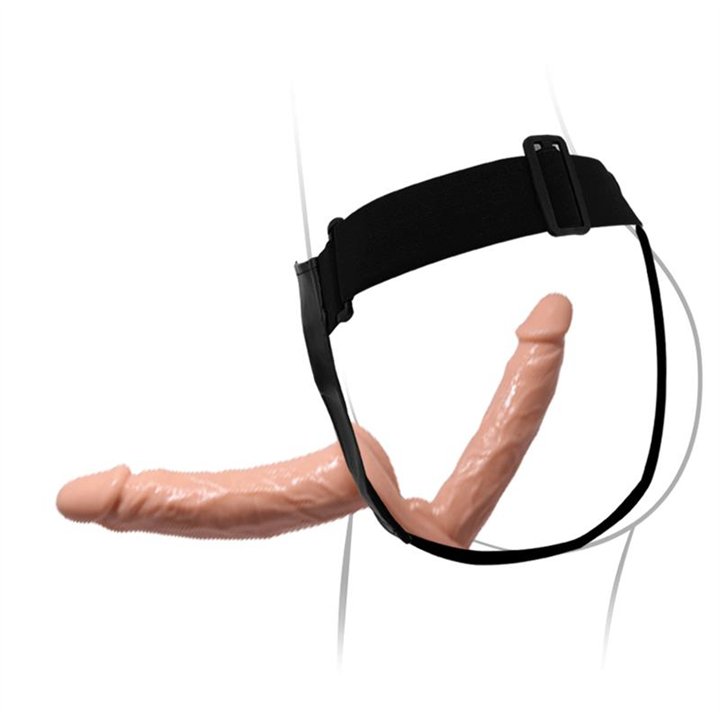 Arnés con Dildo Doble 7.1 + 5.9 - BW-022088NR - Teknashop Ltd