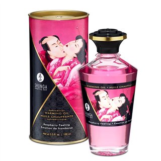 Shunga Warming Massage Oil Raspberry Aroma - S9022019 - Teknashop Ltd