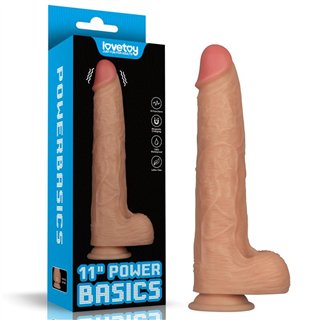 Power Basics Dildo with Vibration 11 - LO-LV111207 - Teknashop Ltd
